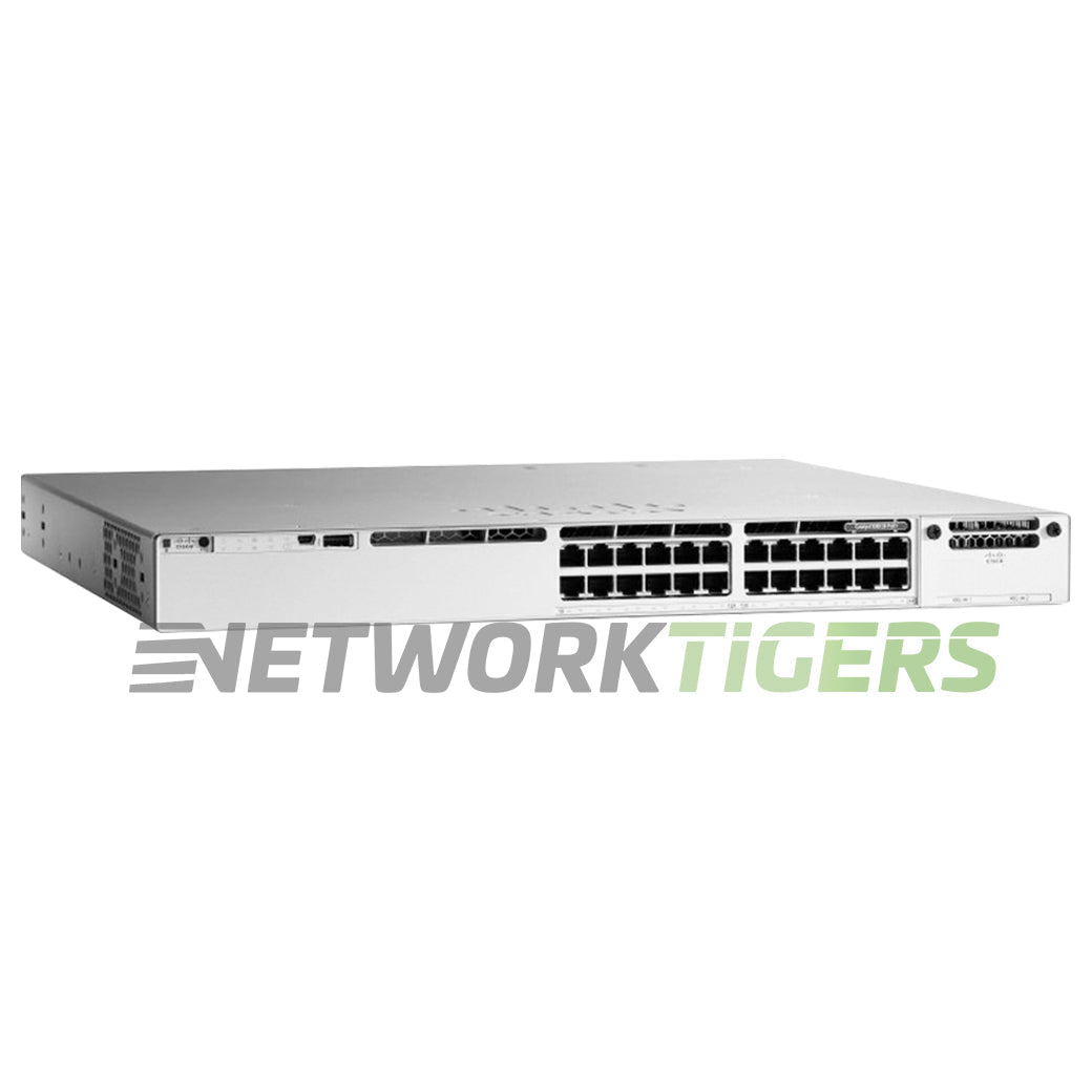 NEW Cisco C9300-24P-A 24x 1GB PoE+ RJ45 1x Module Slot Switch