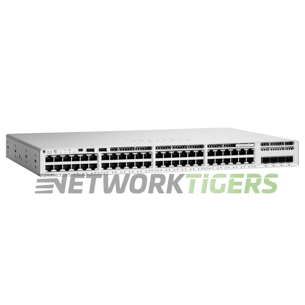 NEW Cisco C9300L-48P-4X-A 48x 1GB PoE+ RJ45 4x 10GB SFP+ Switch