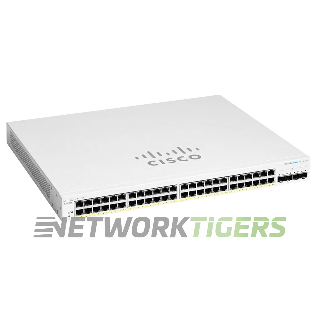 Cisco CBS220-48FP-4X Business 220 48x 1GB PoE+ RJ45 4x 10GB SFP+ Switch