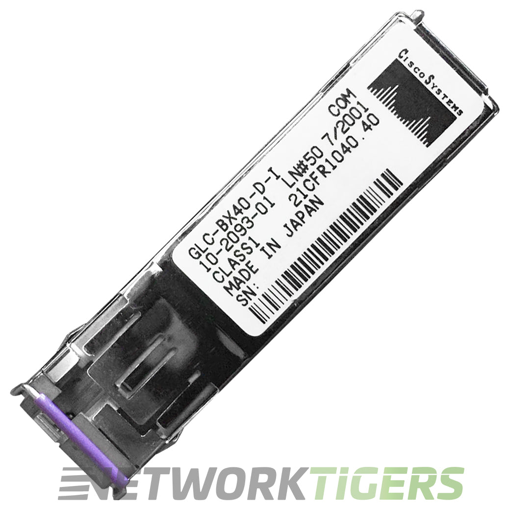 Cisco GLC-BX40-D-I 1GB BASE-BX40-D 1550nm Bi-Directional SMF SFP Transceiver