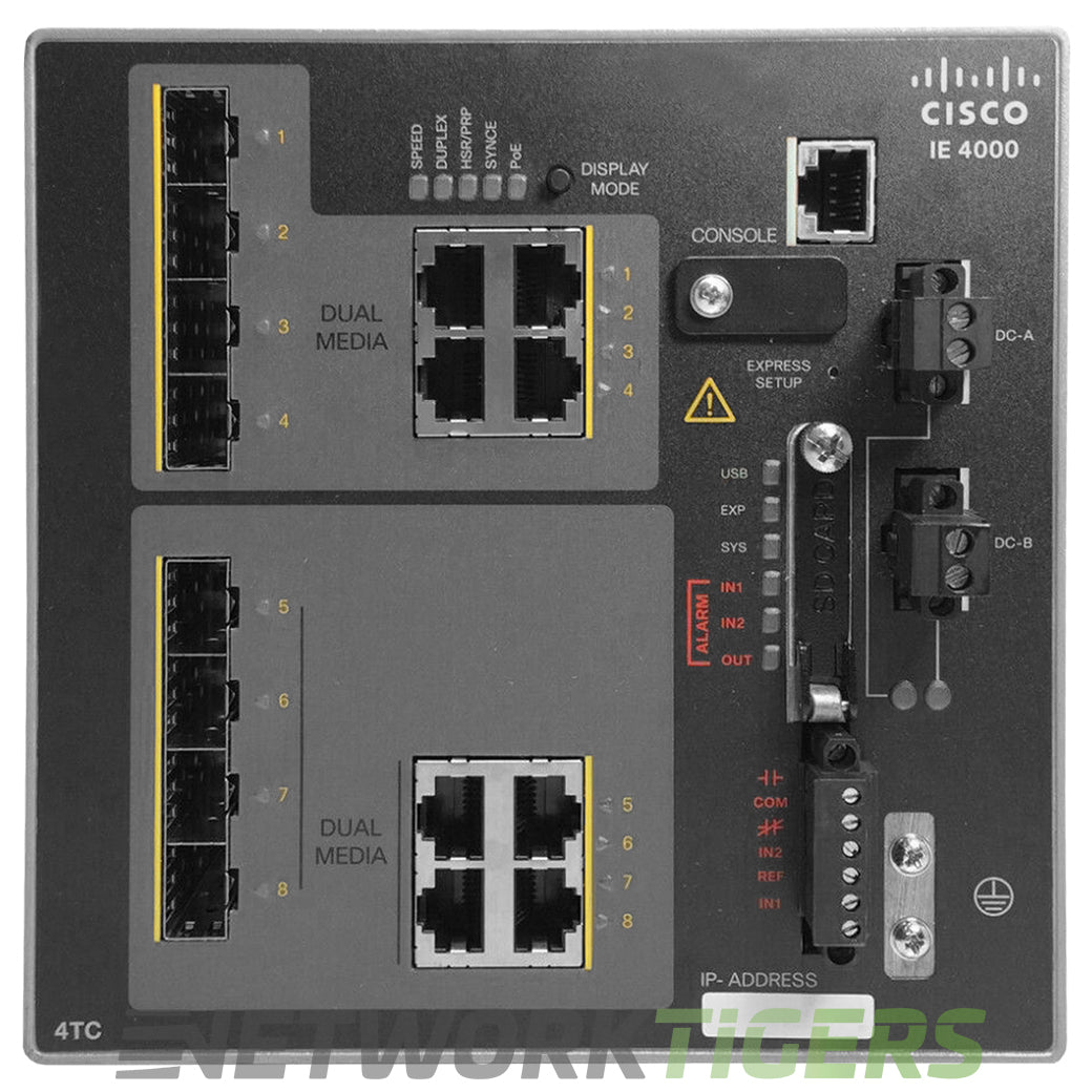 Cisco IE-4000-4TC4G-E IE 4000 Series 4x FE Combo 4x 1GB Switch