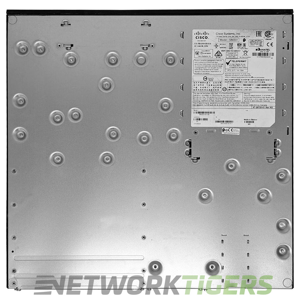NEW Cisco ISR4331/K9 Integrated Services 4331 Router (No Clock Issue)