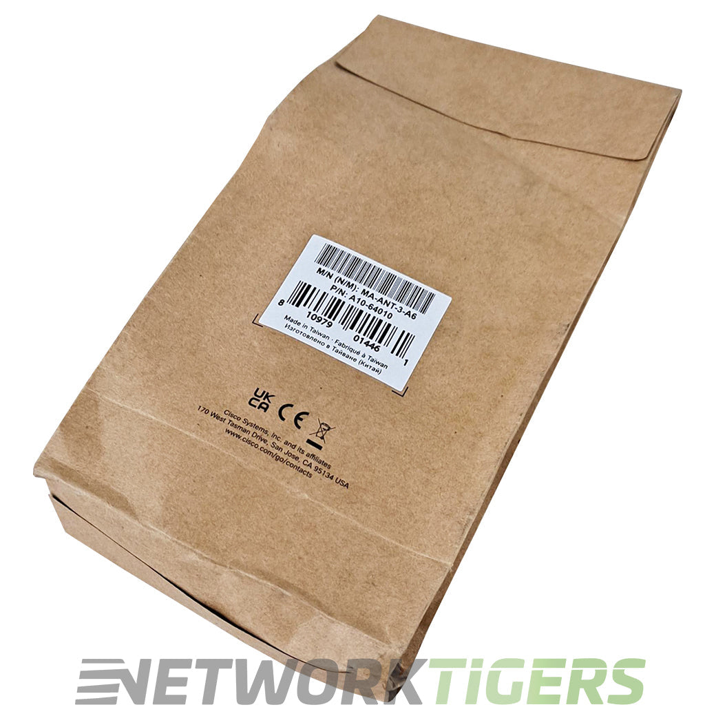 NEW Cisco Meraki MA-ANT-3-A6 MR46E MR53E Wireless AP Dipole Antenna (Pack of 6)