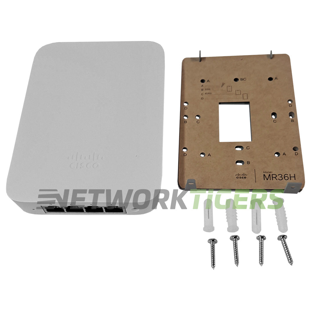 NEW Cisco Meraki MR36H-HW Dual-Band 802.11ax 2x2:2 Wall Switch Unclaimed WAP