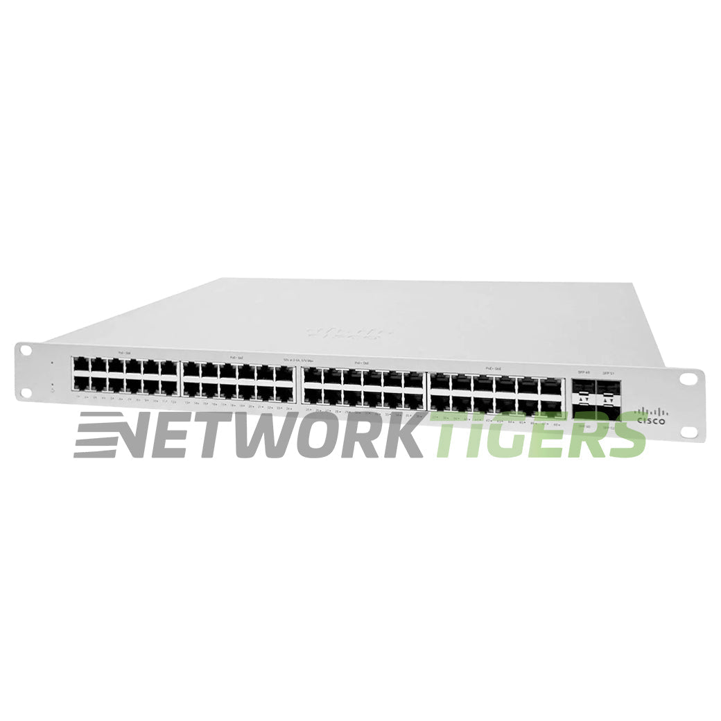 NEW Cisco MS130-48P-HW Meraki 48x 1GB PoE+ RJ45 4x 1GB SFP Unclaimed Switch