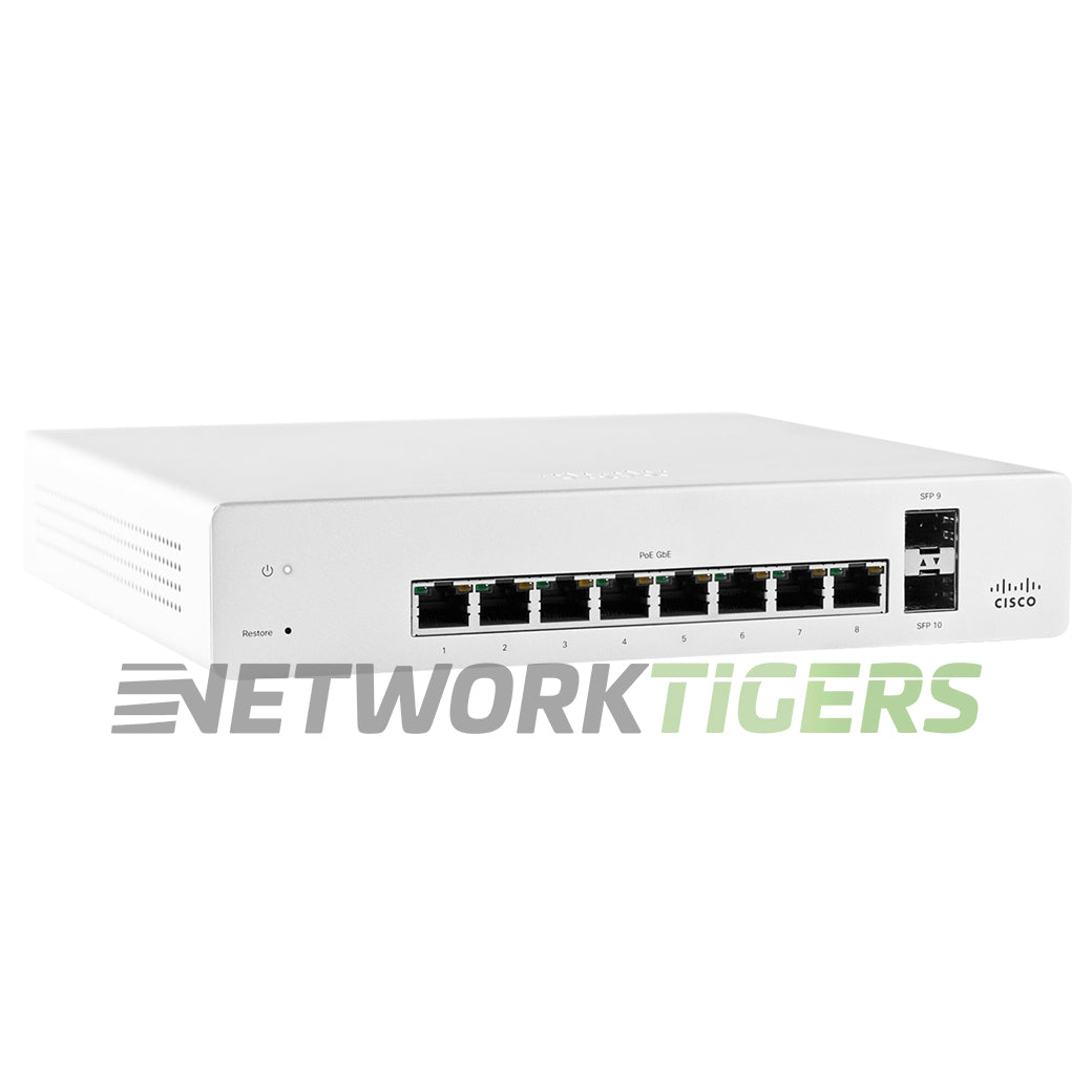 Cisco Meraki MS220-8 8x 1GB RJ45 2x 1GB SFP+ Unclaimed Switch
