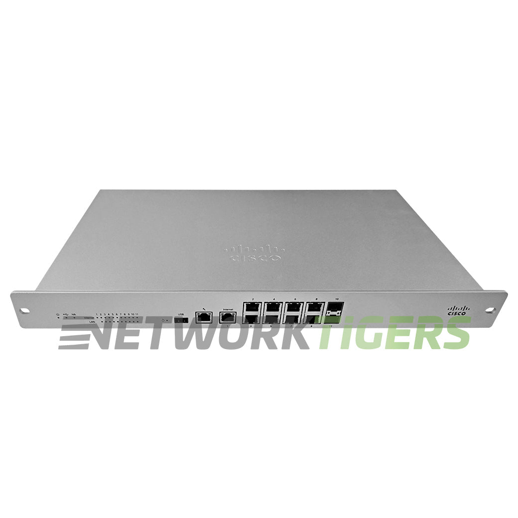 Cisco Meraki MX100-HW 750 Mbps 8x 1GB RJ45 2x 1GB SFP LAN Unclaimed Firewall