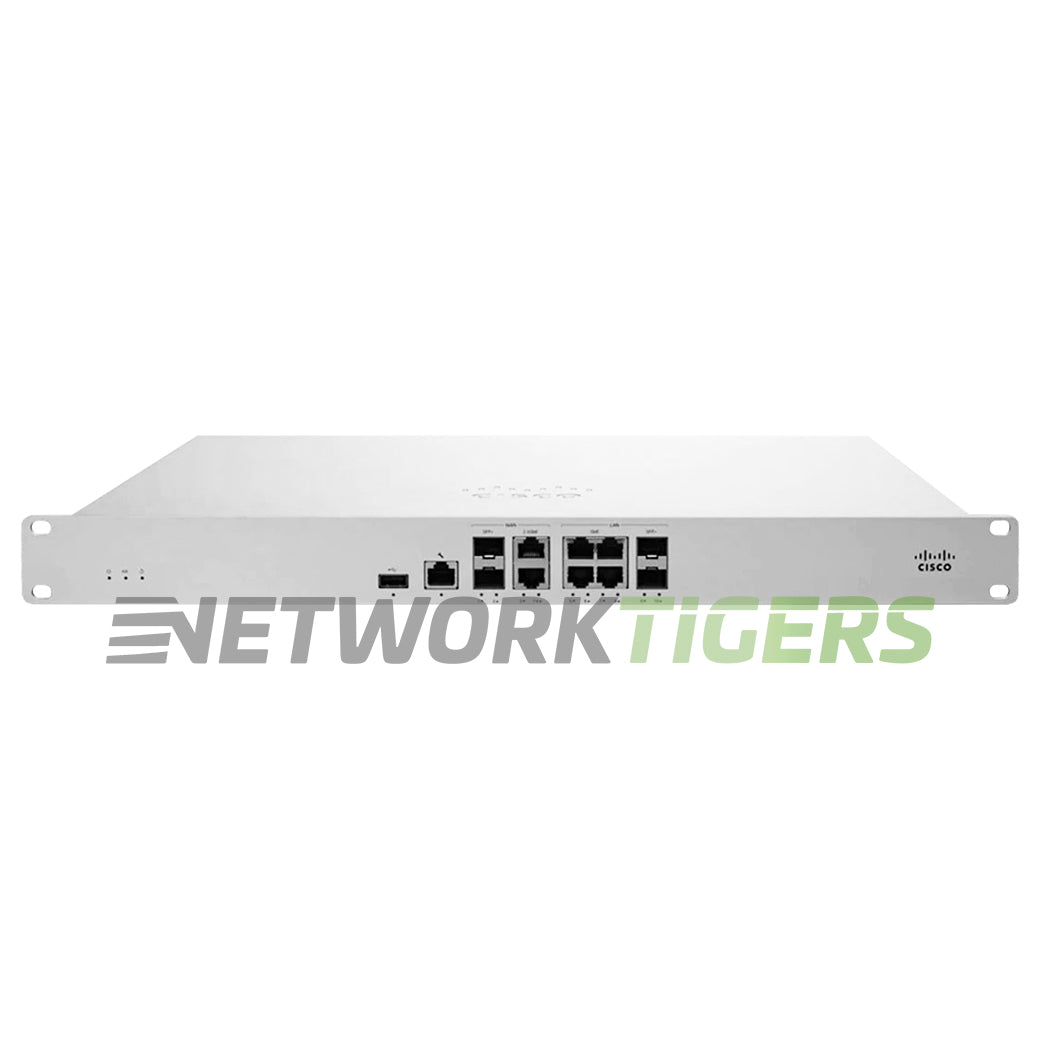 Cisco Meraki MX105-HW 3 Gbps 4x 1GB RJ45 4x 10GB SFP+ Unclaimed Firewall