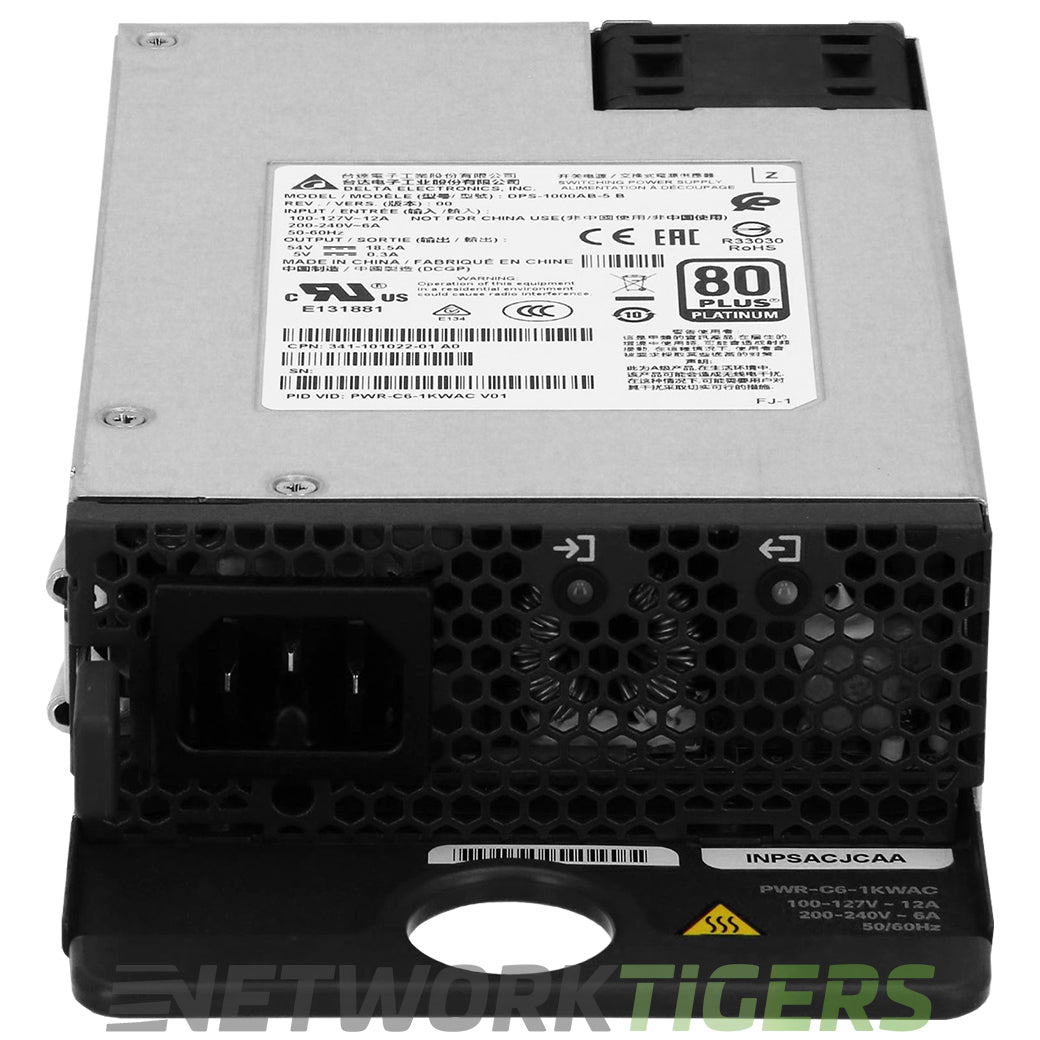 NEW Cisco PWR-C6-1KWAC Catalyst 9200 1000W AC Config 6 Switch Power Supply