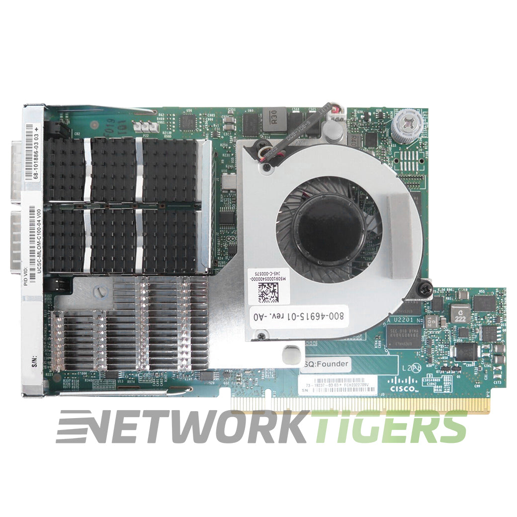 NEW Cisco UCSC-MLOM-C100-04 UCS C Series 2x 100GB QSFP28 VIC