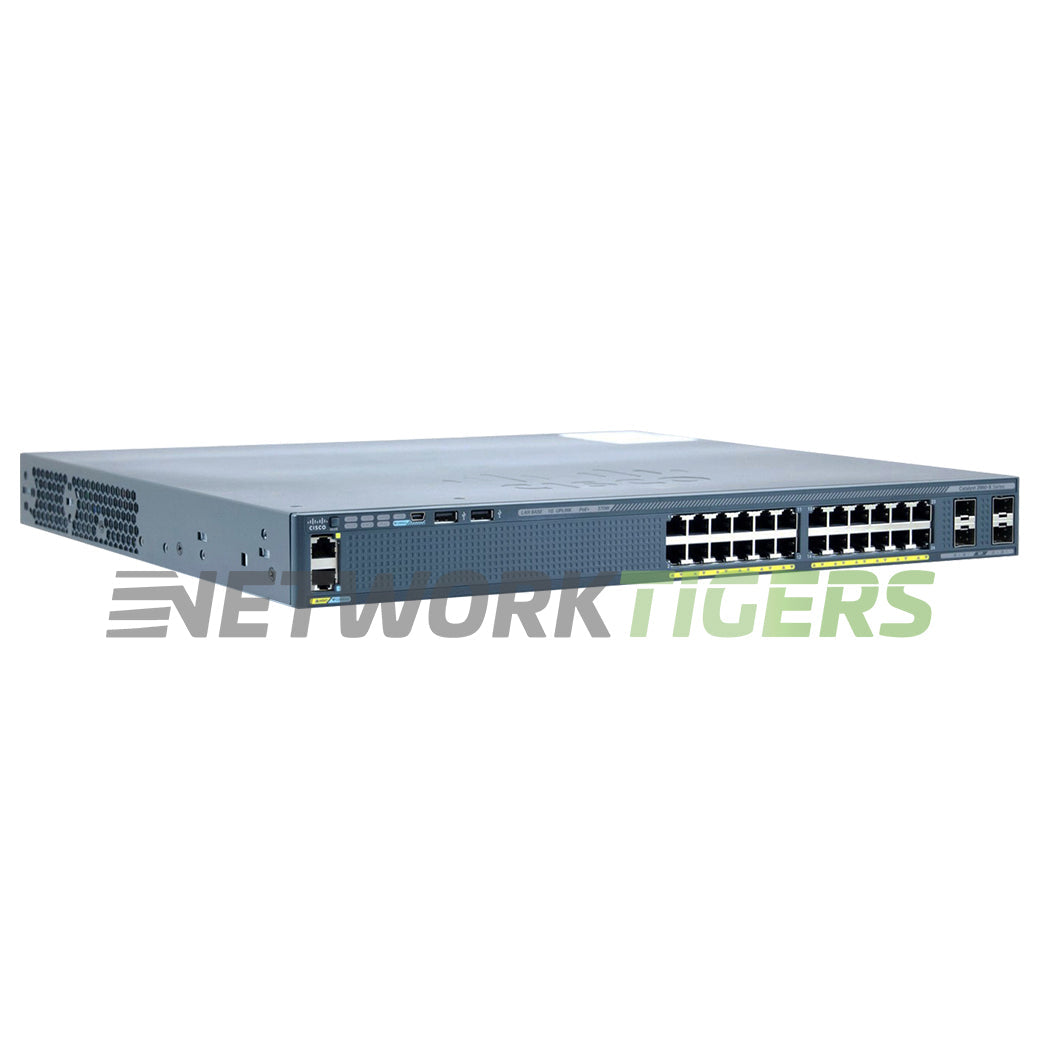 Cisco WS-C2960X-24PS-L Catalyst 2960X 24x 1GB PoE+ RJ45 4x 1GB SFP Switch