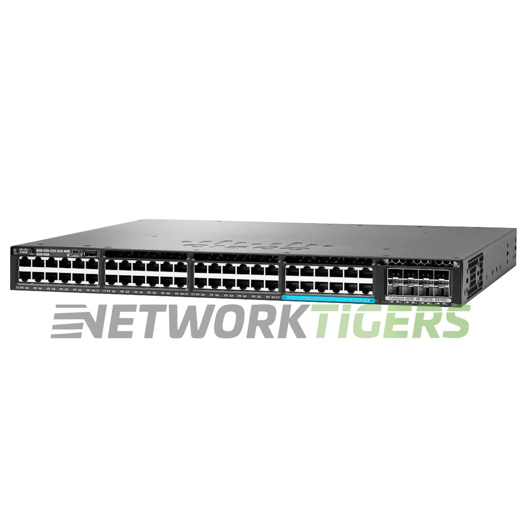 Cisco WS-C3650-12X48FD-L (36x 1GB 12x MultiGB) PoE+ RJ45 2x 10GB SFP+ Switch