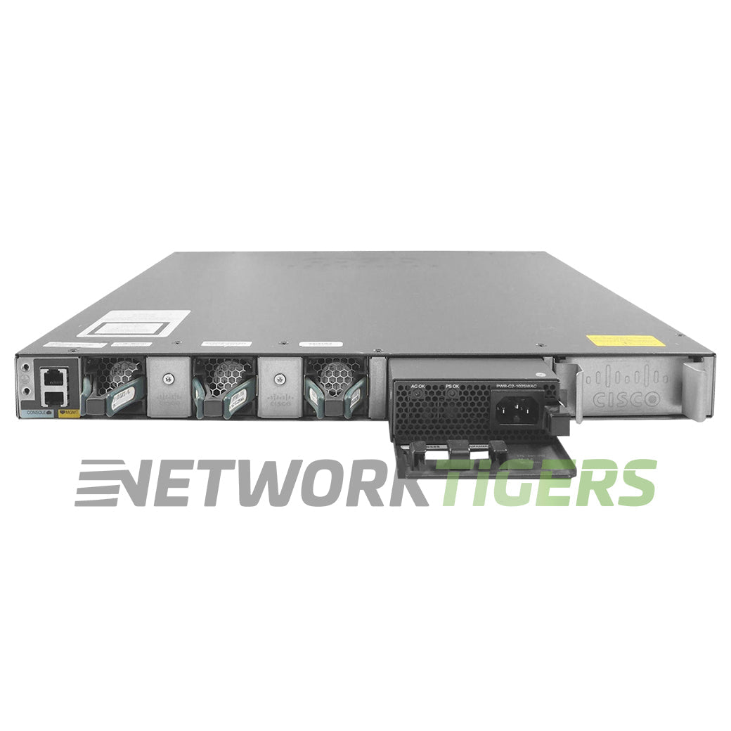 Cisco WS-C3650-48FWD-S 48x 1GB FPoE RJ45 2x 10GB SFP+ Manages 5 APs Switch