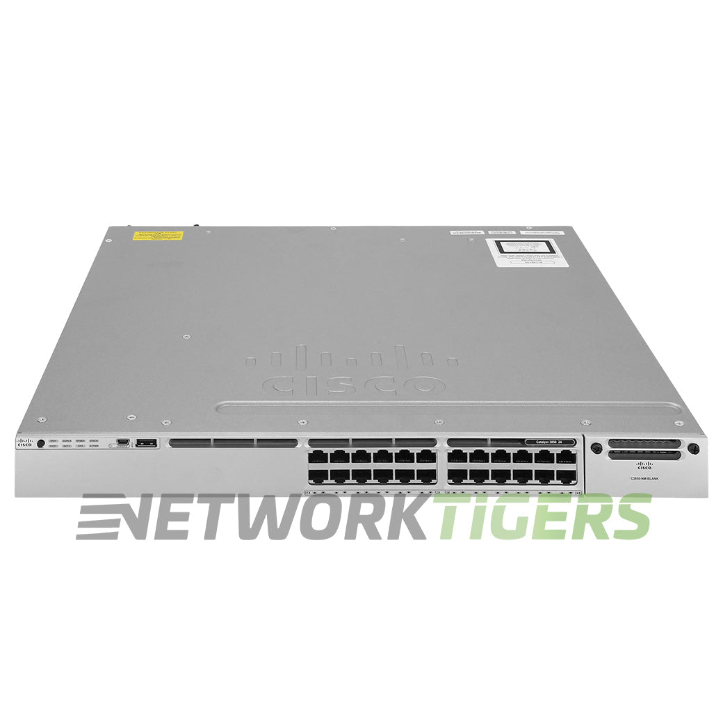 Cisco WS-C3850-24T-E Catalyst 3850 24x 1GB RJ45 1x Expansion Module Slot Switch
