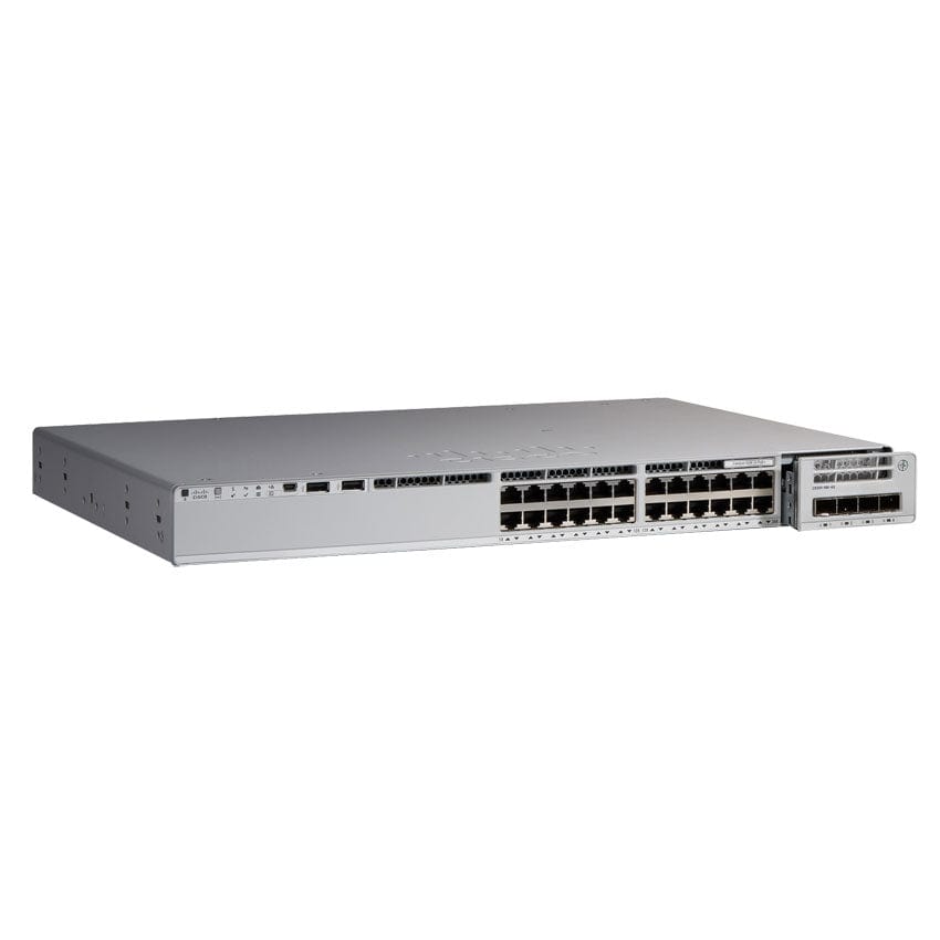 C9200-24P-A - Cisco Catalyst 9200 Series Switch with 24-ports PoE+, Modular uplinks, Network Advantage licensing