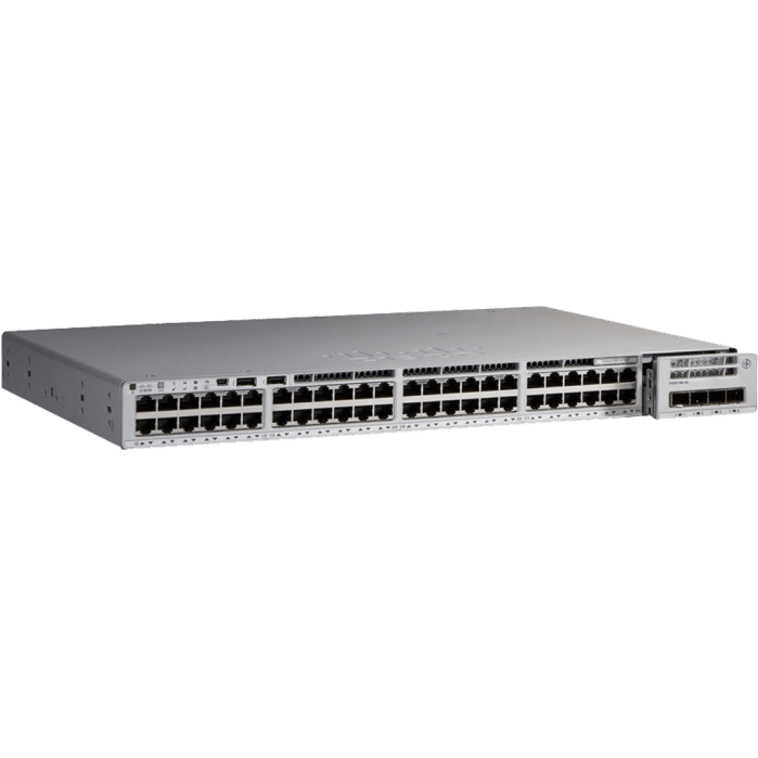 C9200-48PXG-E - Cisco Catalyst 9200 Series Switch with 8 ports Multi-Gigabit Ethernet (up to 10GE), 40 ports 1 Gigabit Ethernet, Full PoE+, Network Essentials license