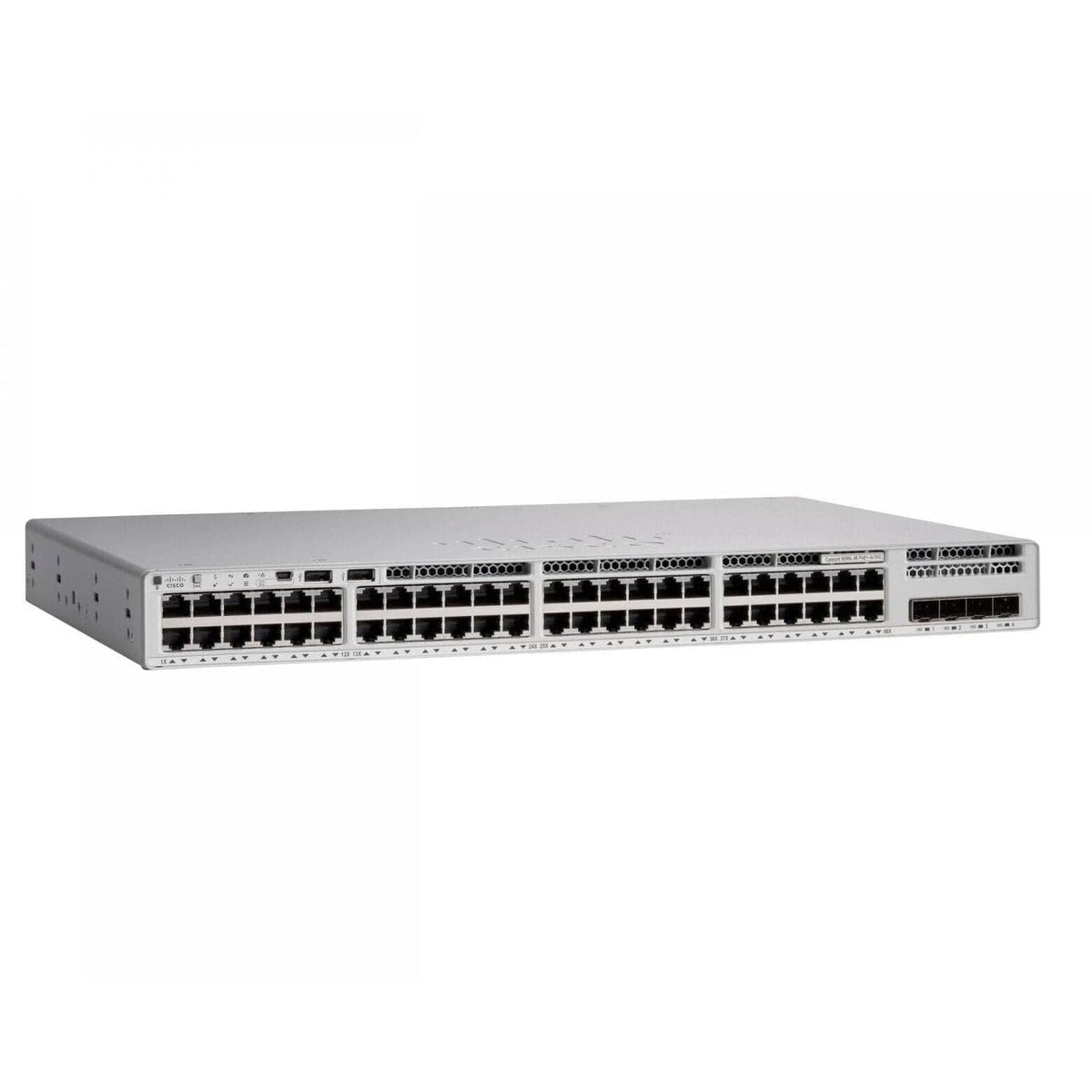 C9200L-48PL-4X-E - Cisco Catalyst 9200 Series Switch with 48 ports gigabit ethernet, Partial PoE+, 4x 10 gigabit SFP fixed uplink, Network Essentials license