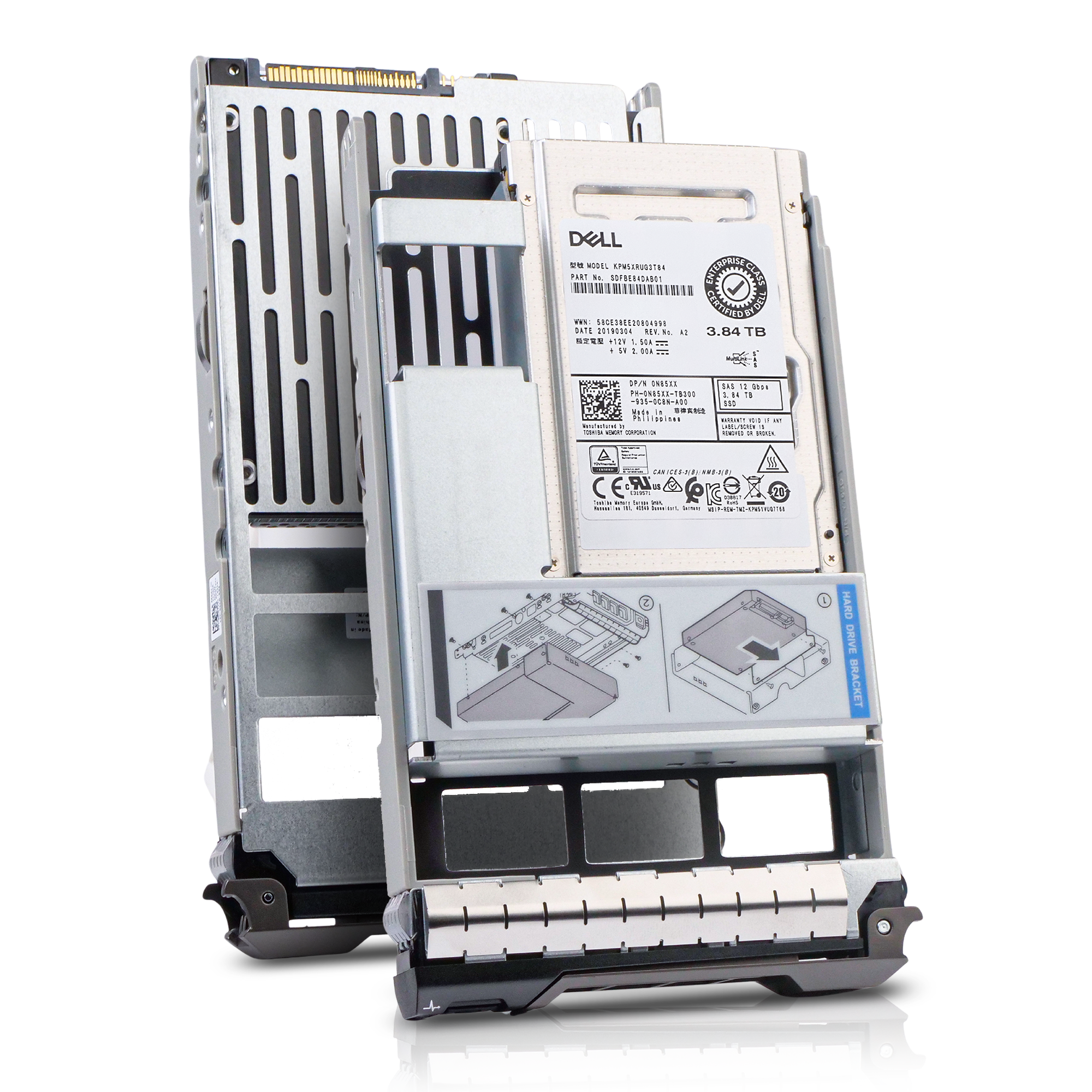 Dell G13 JXFKX 3.84TB 1 DWPD SAS 12Gb/s Read Intensive 3D TLC Hybrid 3.5in SSD