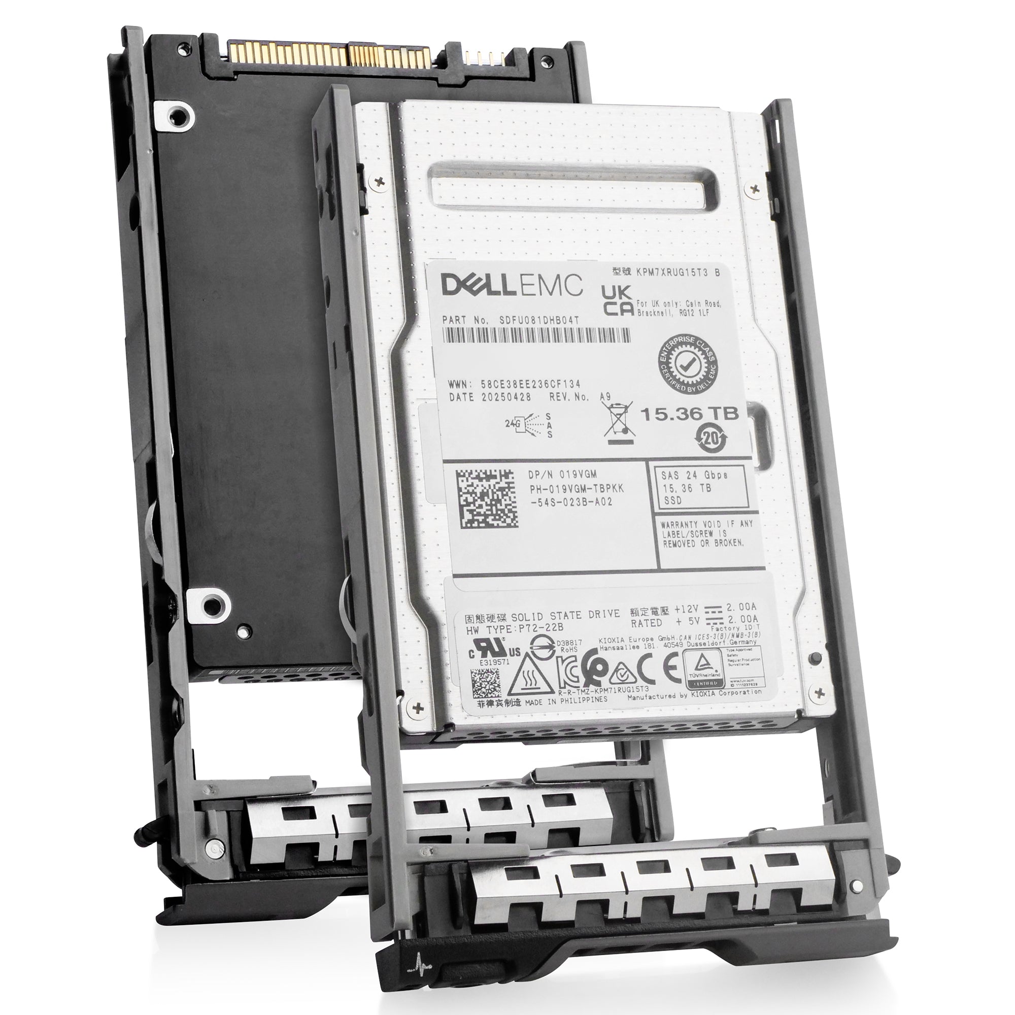 Dell G13 019VGM 15.36TB 1 DWPD SAS-4 24Gb/s 3D TLC 2.5in Refurbished SSD