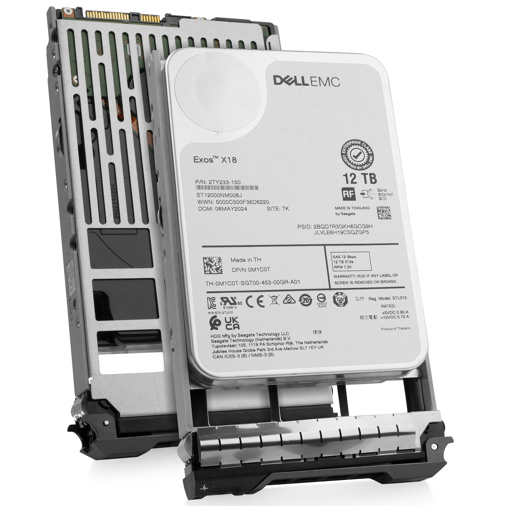 Dell G13 85KG0 12TB 7.2K RPM SAS 12Gb/s 512e 3.5in Refurbished HDD