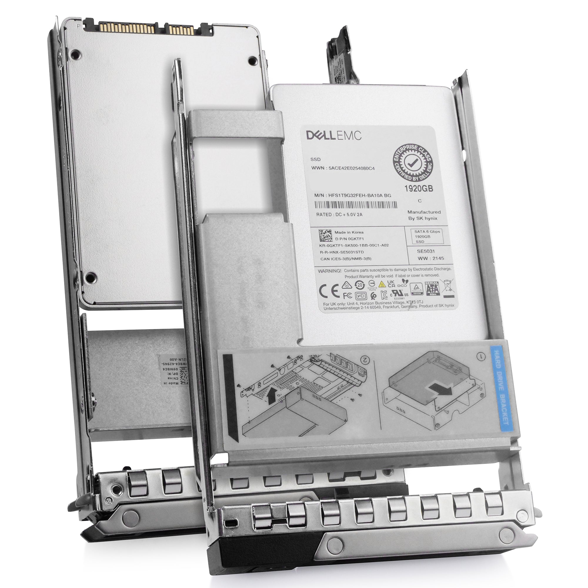 Dell G14 0GKTF1 1.92TB SATA 6Gb/s 3D TLC Hybrid 3.5in Refurbished SSD