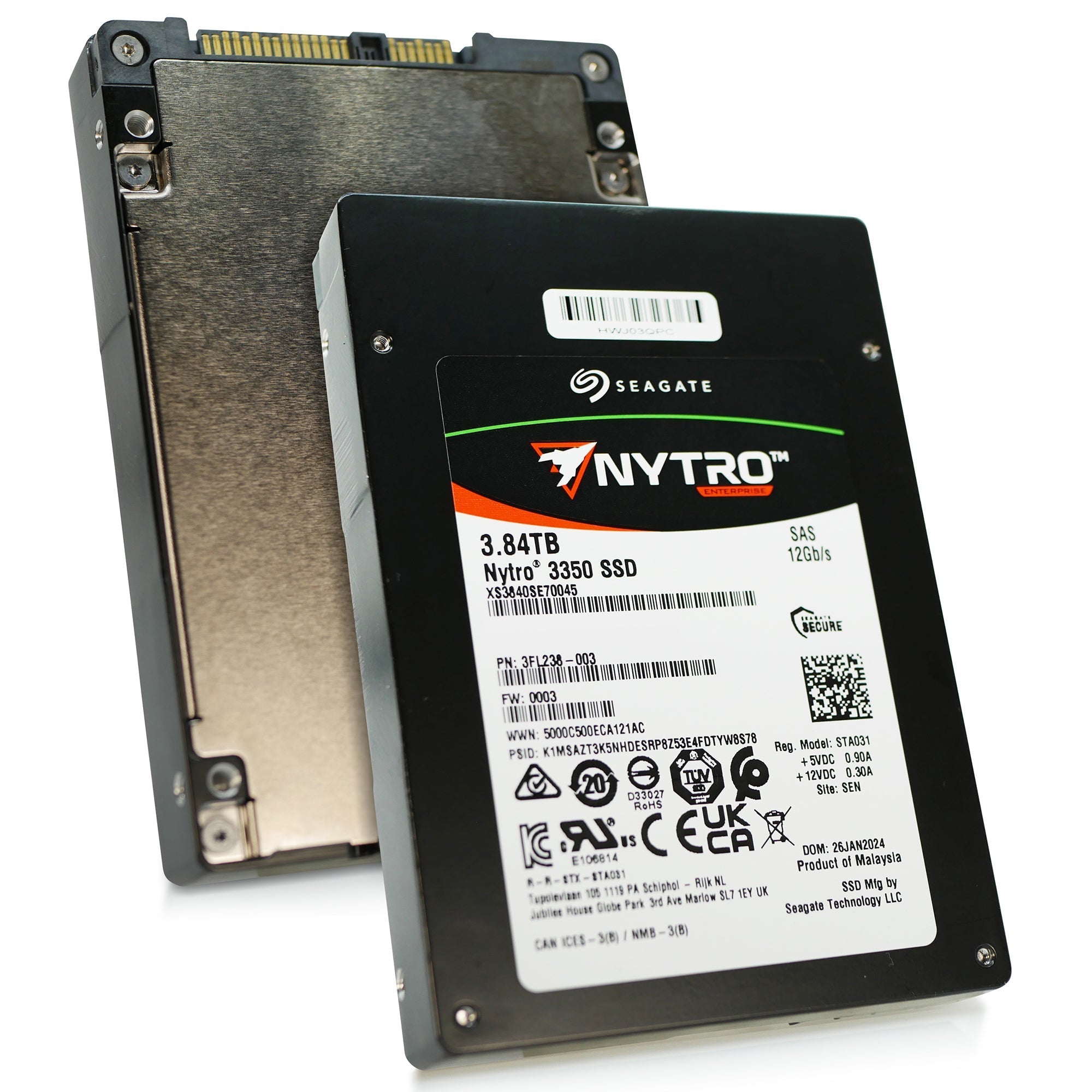 Seagate Nytro 3350 XS3840SE70045 3.84TB 1 DWPD SAS 12Gb/s 3D eTLC 2.5in Solid State Drive