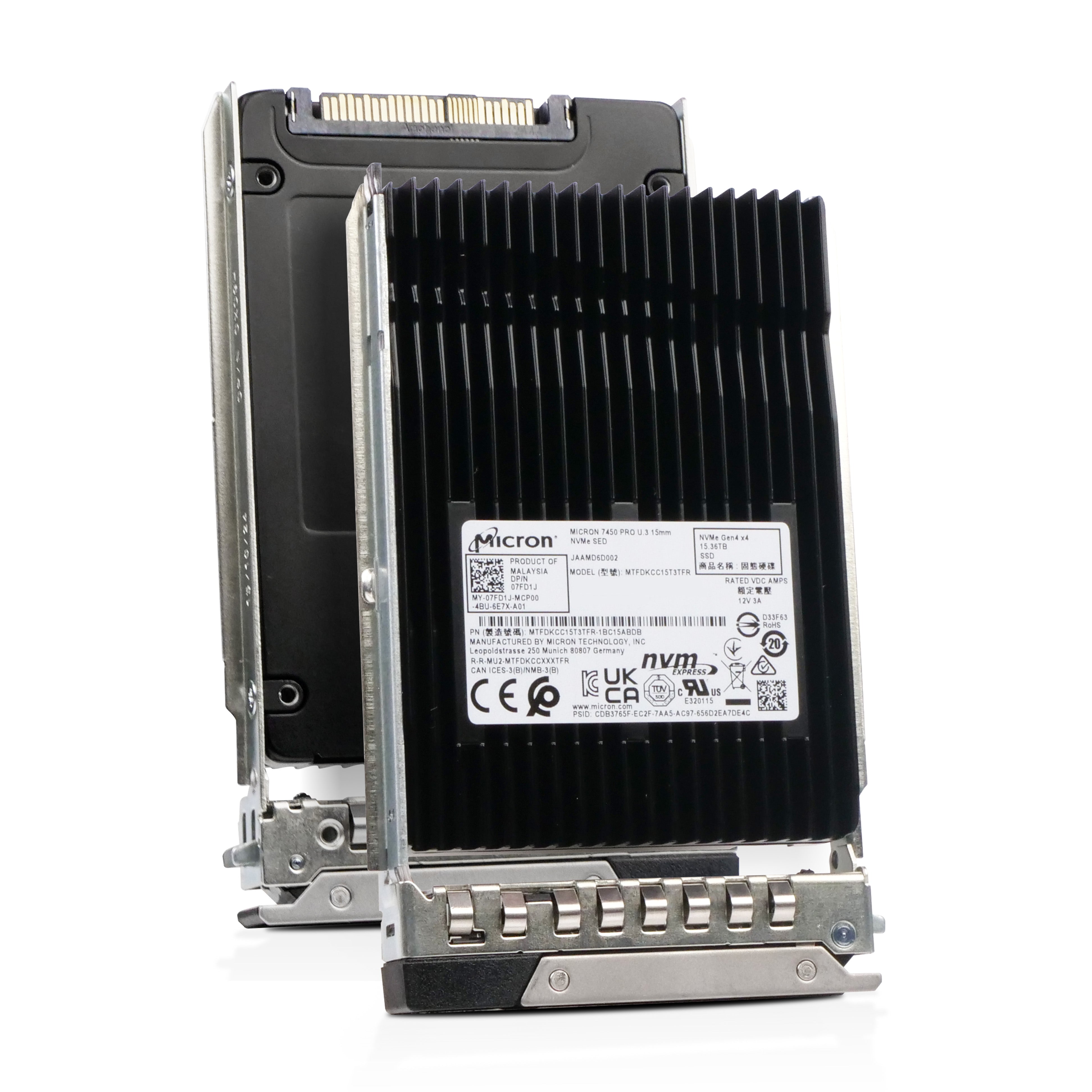 Dell G14 7FD1J 15.36TB 1 DWPD PCIe Gen 4.0 x4 8GB/s Read-Intensive 3D TLC U.3 NVMe 2.5in SSD