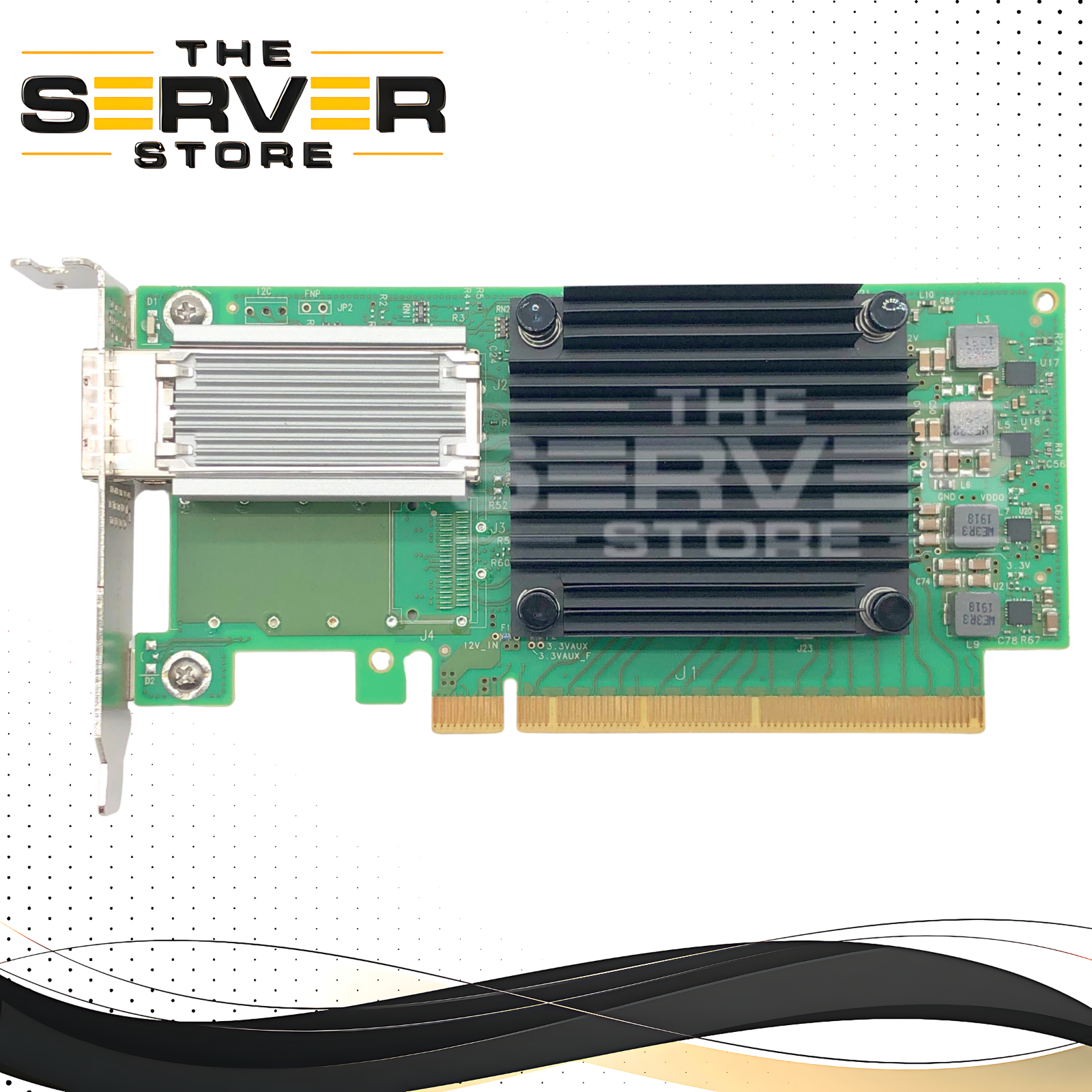 Dell Mellanox ConnectX-5 CX555A Single Port 100 Gigabit Ethernet (100GbE) Network Adapter. Low Profile (LP) Form Factor. P/N: 6FKDT, 06FKDT.