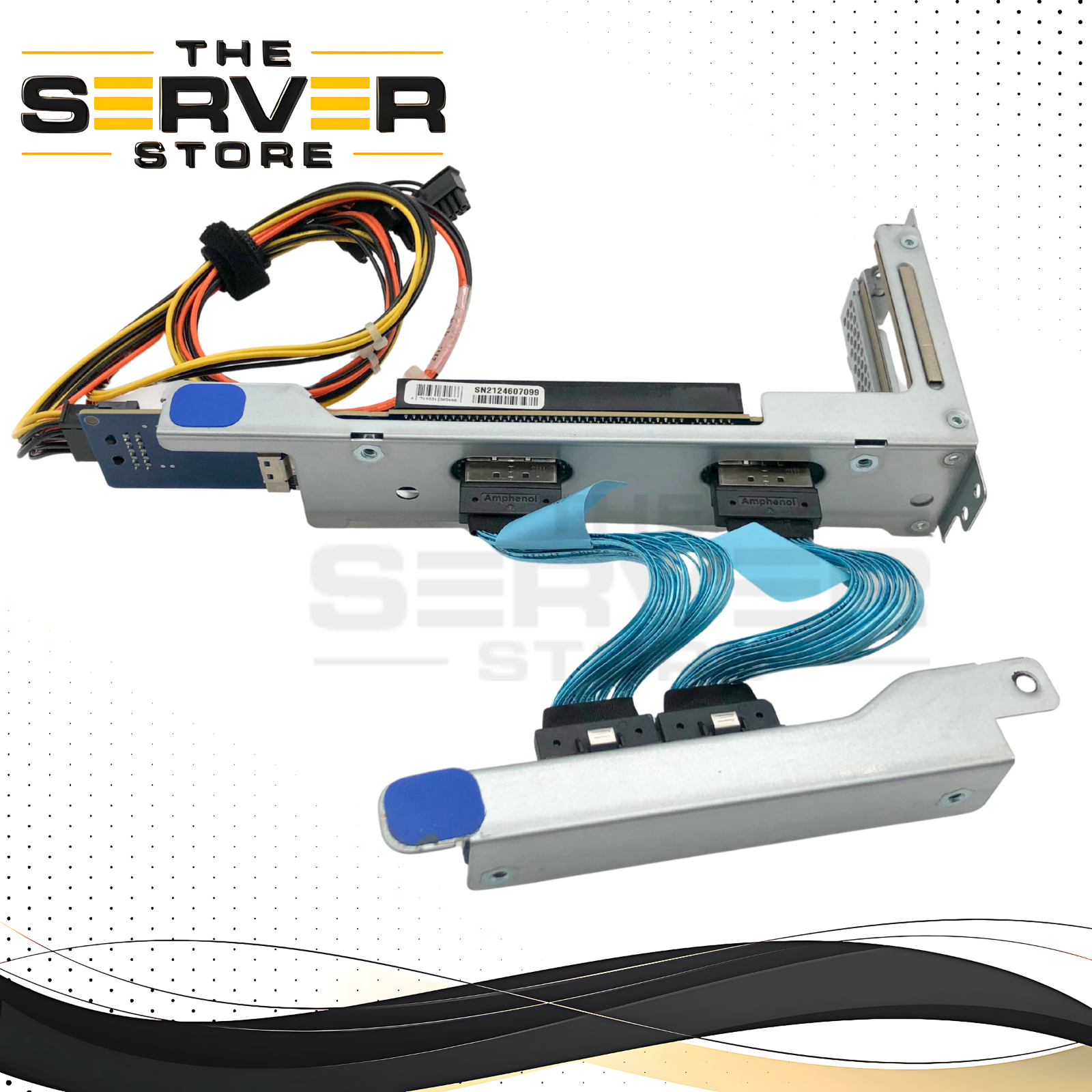 Gigabyte CRS1060 & CRS1029 PCIe Riser Kit with Metal Cage and Cables for Gigabyte R162-Z12-CD 1U Server. P/N: CRS1060, CRS1029.
