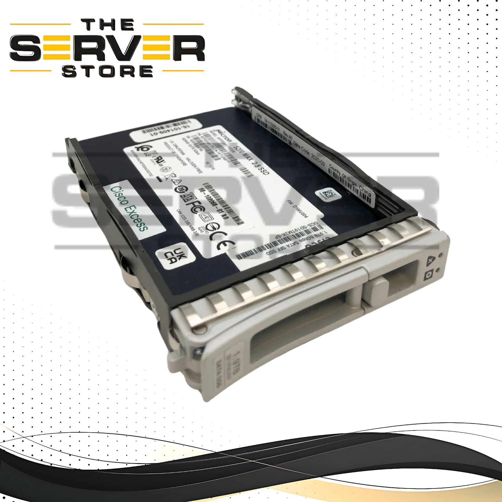 Cisco 1.92TB SATA 6G MU 2.5" SSD Micron 5200 Max MTFDDAK1T9TDN UCS-SD19TM3X-EP