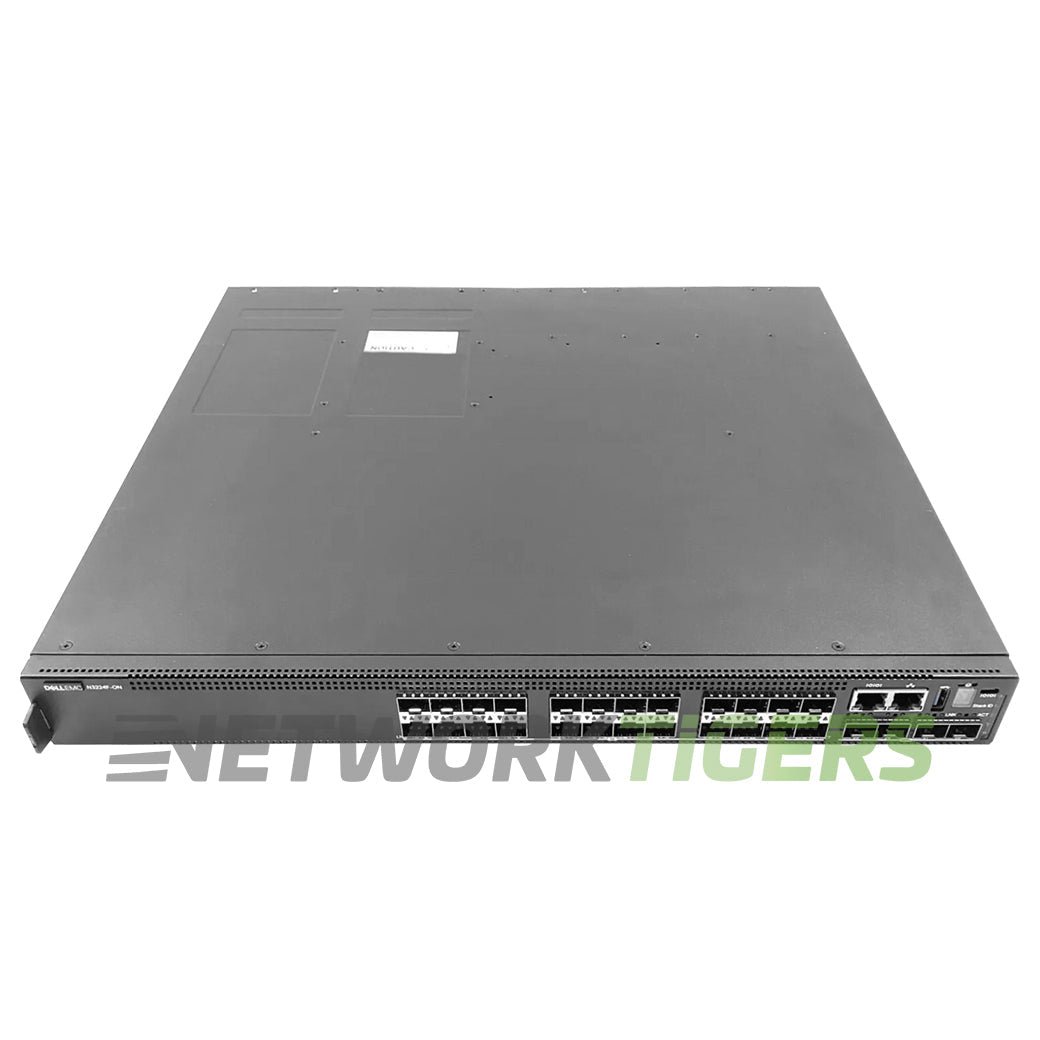Dell E3224F-ON 24x 1GB SFP 4x 10GB SFP+ 2x 100GB QSFP28 OS10 F-B Airflow Switch