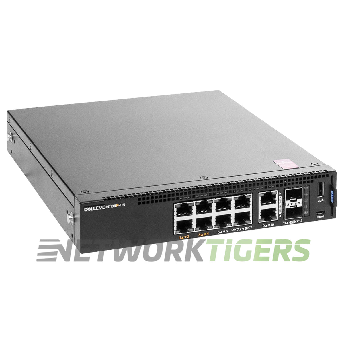 NEW Dell N1108P-ON N1100 Series 8x 1GB PoE+ RJ45 2x 1GB Combo EMC Switch