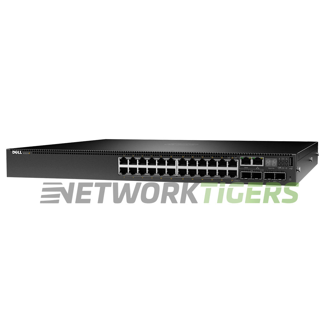 NEW Dell N3024P 24x 1GB PoE (12 PoE+) RJ45 2x 10GB SFP+ 2x 1GB Combo Switch