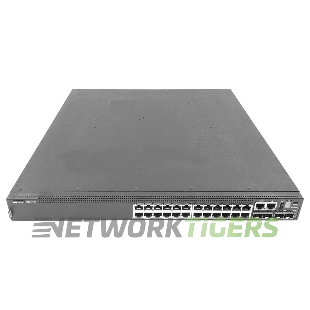 NEW Dell N3224P-ON 24x 1GB PoE RJ45 4x 10GB SFP+ 2x 100GB QSFP28 F-B Air Switch