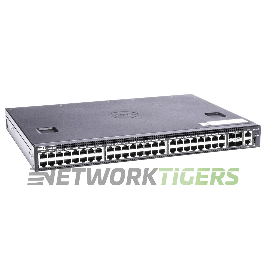 Dell S3048-ON-RA 48x 1GB RJ45 4x 10GB SFP+ Back-to-Front Air 210-AEDP Switch