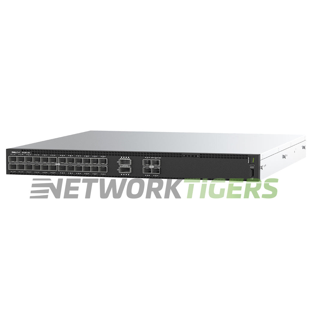 Dell S4128F-ON-RA 210-ALTF 28x 10GB SFP+ 2x 100GB QSFP28 B-F Air OS10 Switch