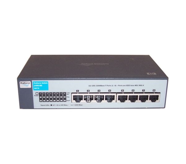 J9077A#ABA - HP ProCurve 1400-8G Unmanaged Gigabit Ethernet Switch 8 x 10/100/1000Base-T LAN