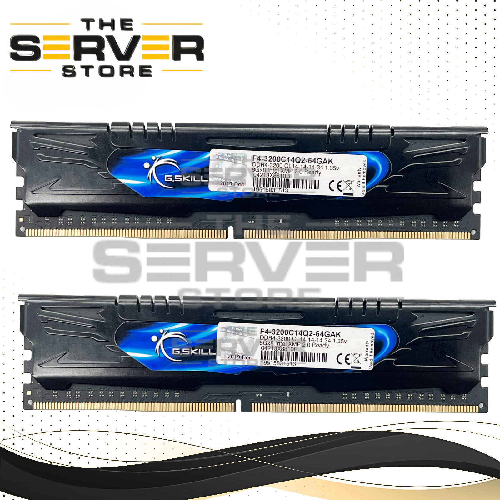 G.Skill Ares DDR4 16GB (2x8GB) 3200MHz PC4-25600 Gaming Memory Kit F4-3200C14Q2-64GAKB