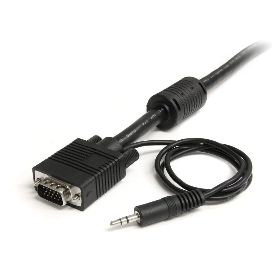 StarTech.com 25 ft Coax High Resolution Monitor VGA Cable with Audio HD15 M/M