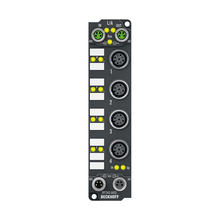 EP7342-0002 | Beckhoff EtherCAT Box, 2-Channel Motion Interface, DC Motor, 48 V DC
