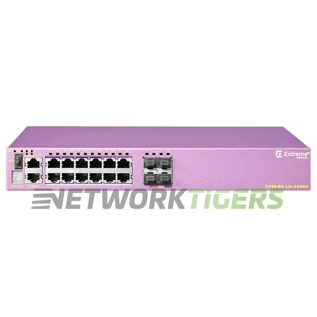 Extreme 16530 X440-G2-12t-10GE4 12x 1GB RJ45 4x 1GB SFP Switch