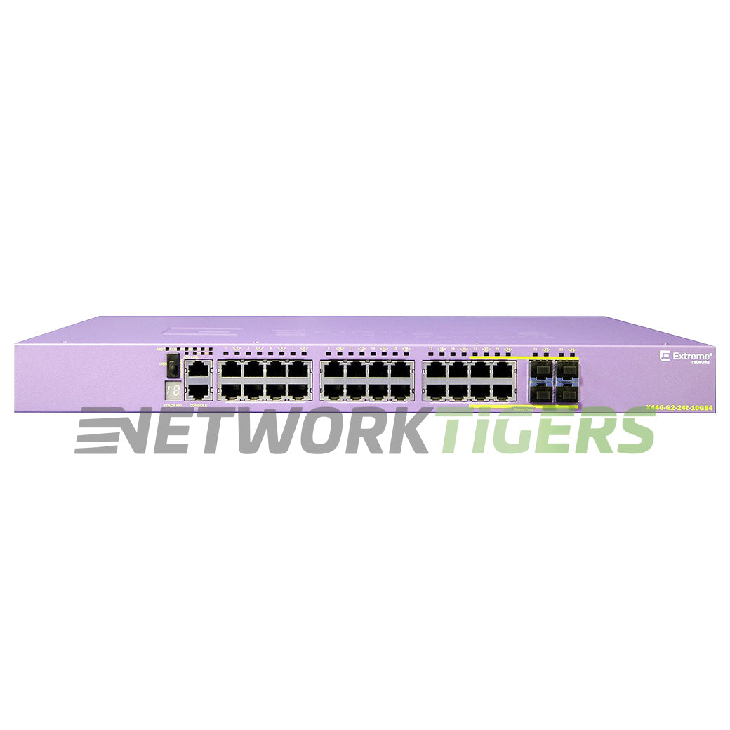 Extreme 16532T X440-G2-24t-10GE4-TAA 24x 1GB RJ45 8x 1GB SFP (TAA) Switch