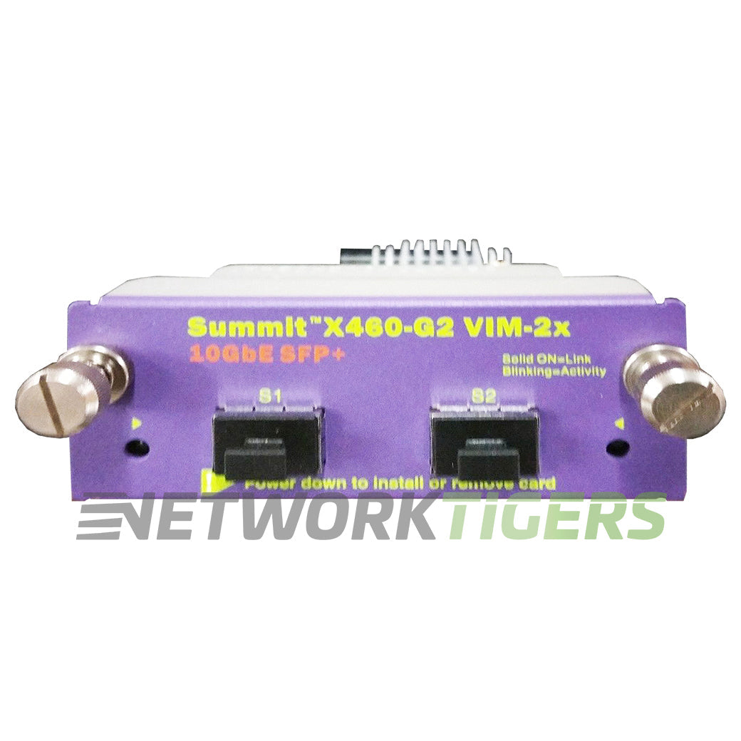 NEW Extreme 16711 ExtremeSwitching X460-G2 VIM-2x 2x 10GB SFP+ Switch Module