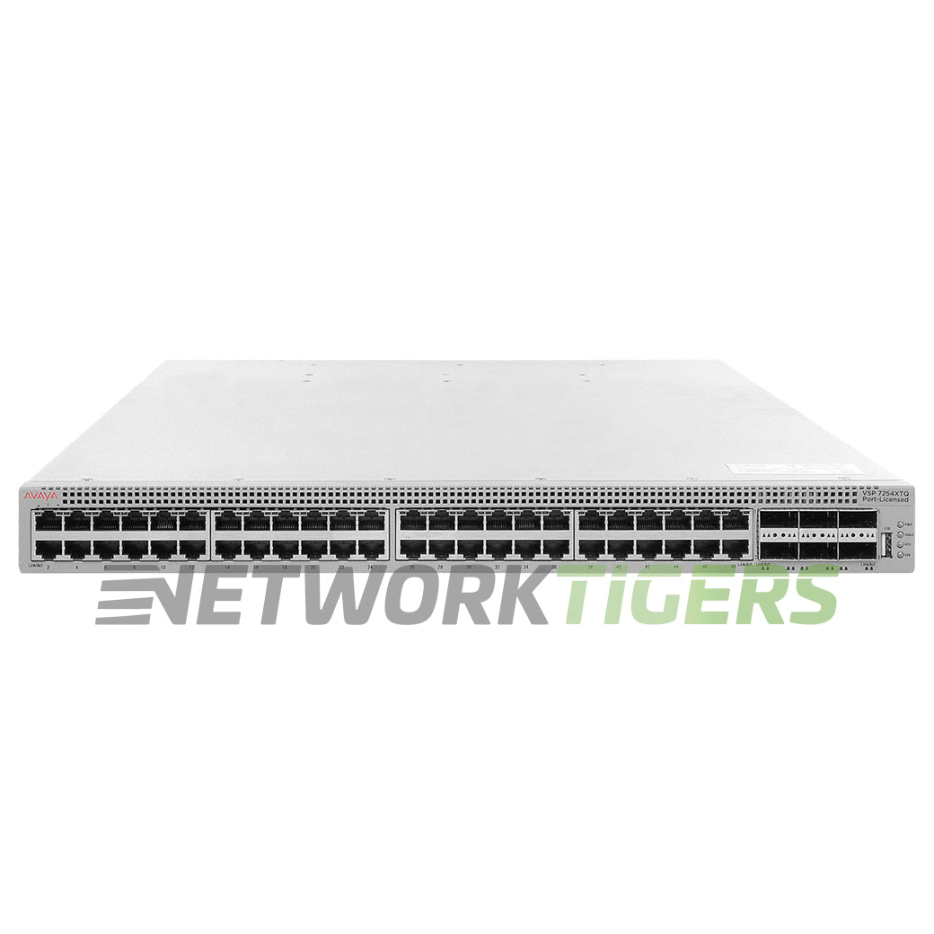 NEW Extreme EC7200A4F-E6 VSP 7254XTQ 24x 10GB Copper 4x 40GB QSFP+ F-B AC Switch