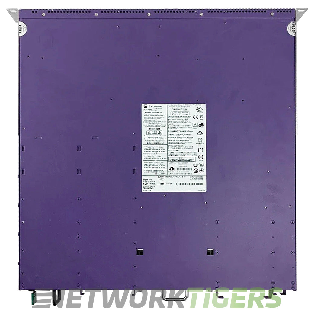 Extreme 16703 X460-G2-24p-10GE4 24x 1GB PoE+ RJ45 8x 1GB SFP 4x 1GB SFP+ Switch