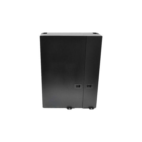 Wall Mount Patch Panel Deluxe Holds (12) Adapter Plates Unloaded Black
