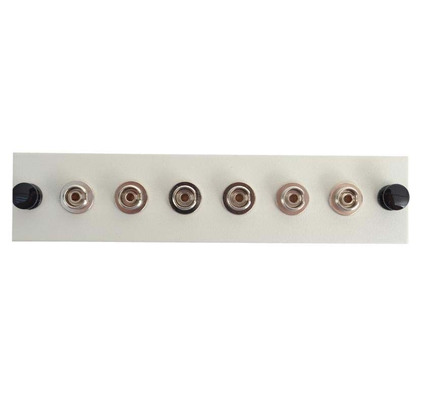Adapter Plate 6-Pack FC APC Loaded Off White