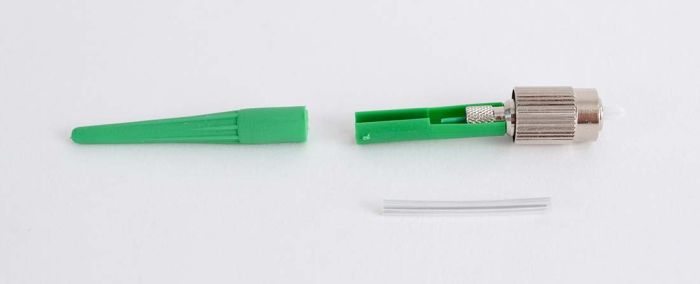 Splice-On Connector Cheetah FC APC Singlemode 900um Green 100 Pack