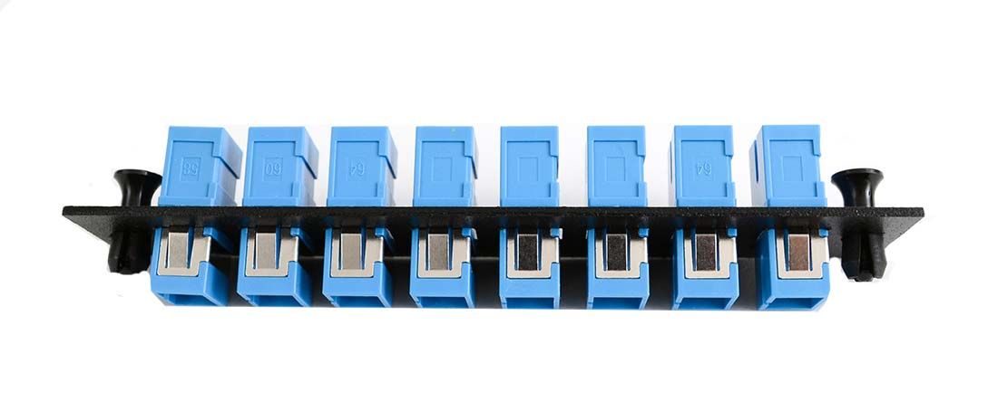 SC 8-Pack Plate SM Adapters - Black