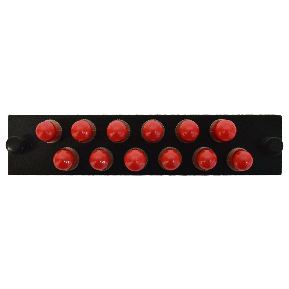 F1ST12MULBK - Adapter Plate 12-Pack ST LGX Plate Multimode Loaded Black
